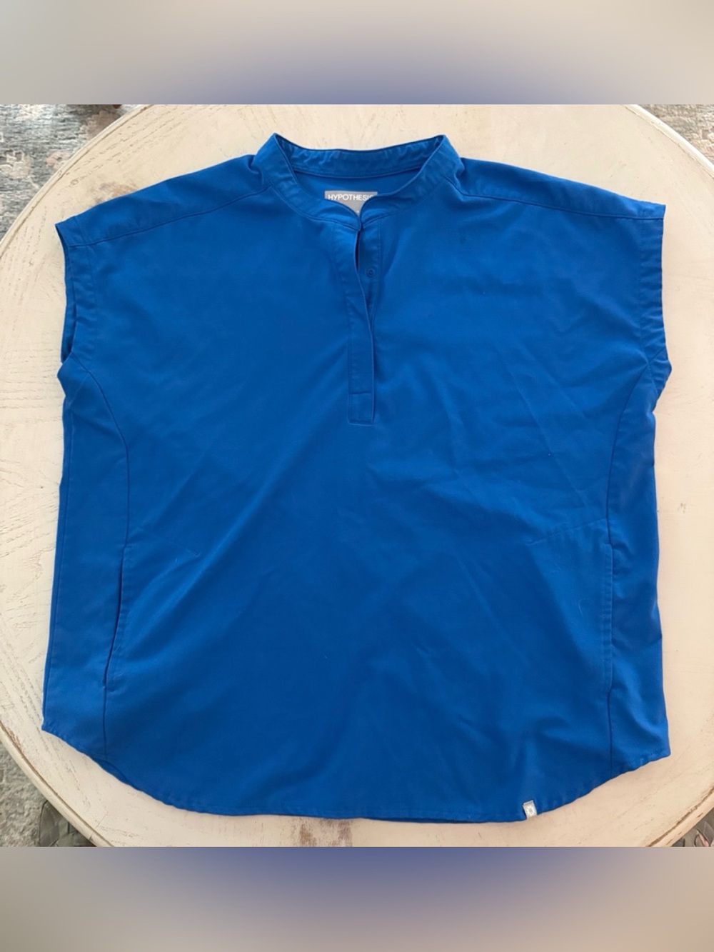 Hypothesis Royal Blue Medical Nursing Scrub Top Sz Medium